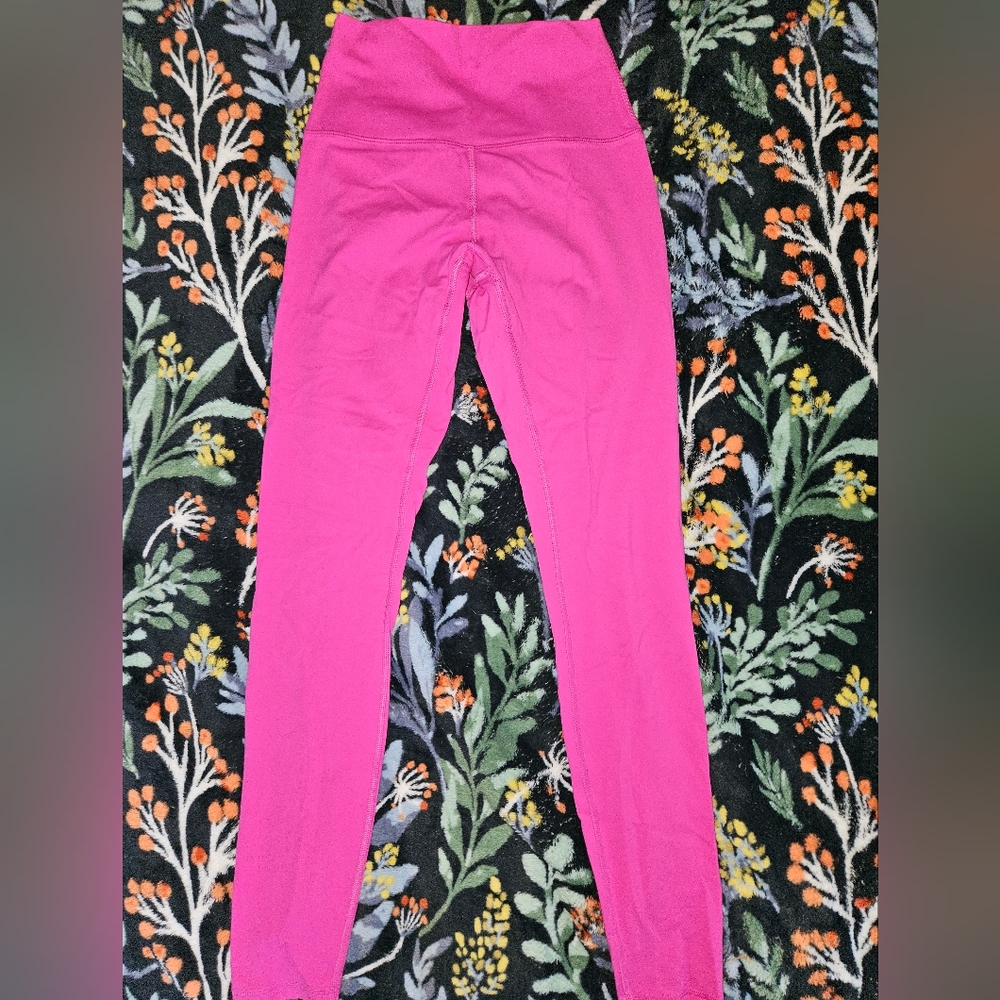 Brand New Crz Yoga leggings, with tags, small, trendy hot pink.